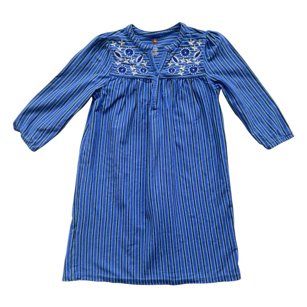 Tea Collection Embroidered Henley Dress Size 6